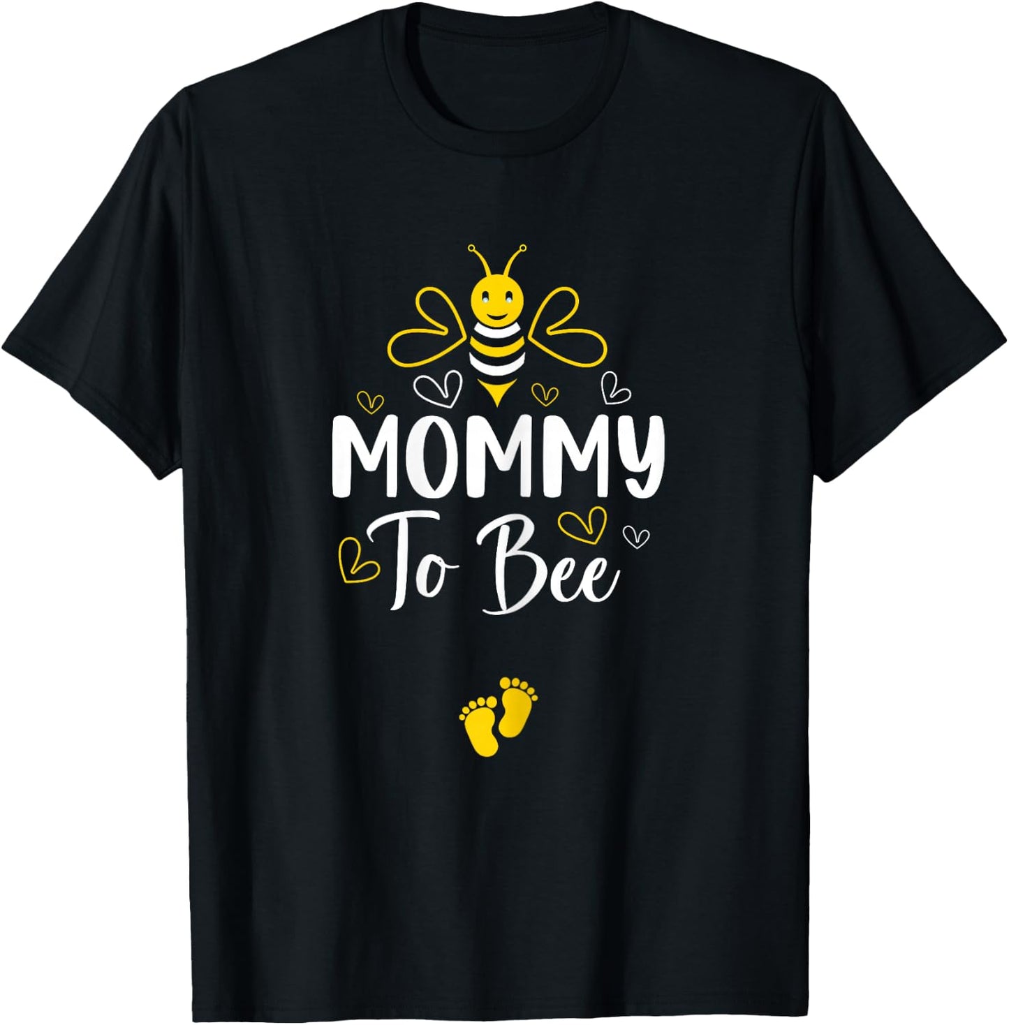 Mommy to Bee Pregnancy Announcement Baby Shower Mommy T-Shirt - T-Shirt | Black