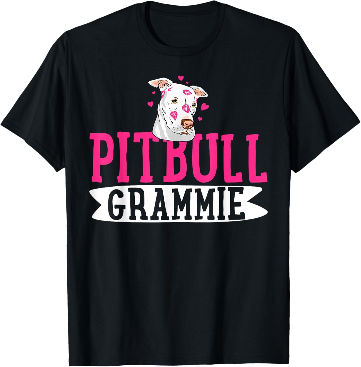 Pitbull Grammie Pit Bull Terrier Dog Pibble Mother's Day T-Shirt - T-Shirt | Black