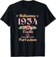 70 ans femme 1954 idée cadeau anniversaire Funny Funny , Black T-Shirt - T-Shirt | Black