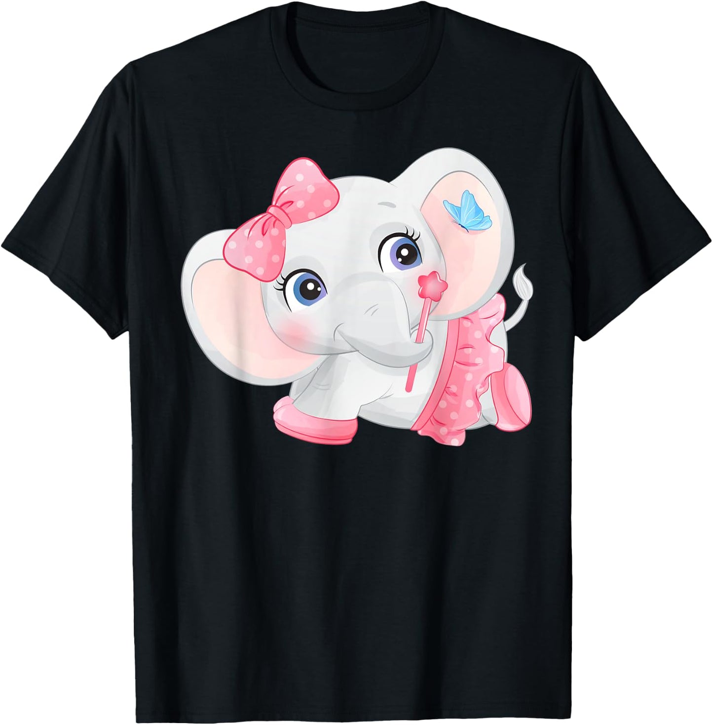 Baby elephant girl T-Shirt - T-Shirt | Black