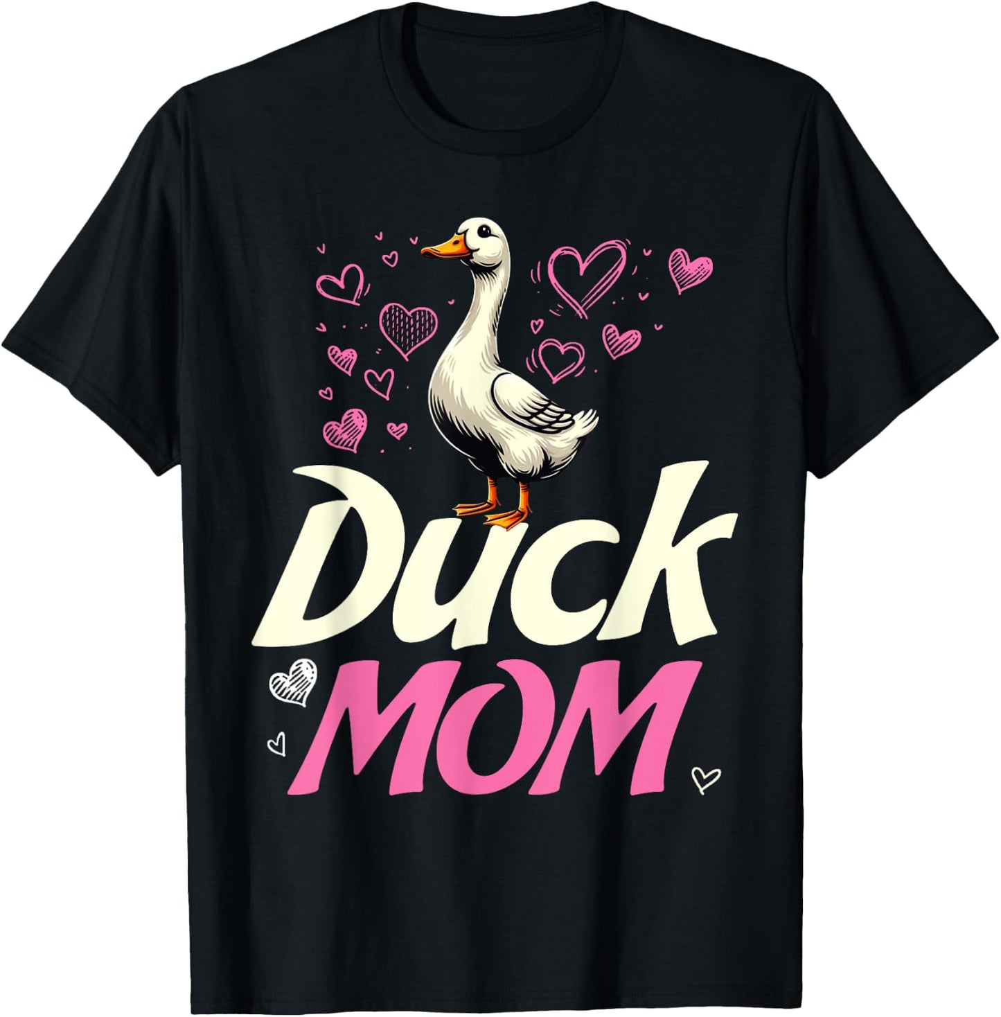 Crazy Duck Lady Funny Duck Lover Gifts Girls Women Duck Mom T-Shirt - T-Shirt | Black