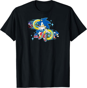 Sonic the Hedgehog's 30th Anniversary Raglan Baseball T-Shirt - T-Shirt | Black