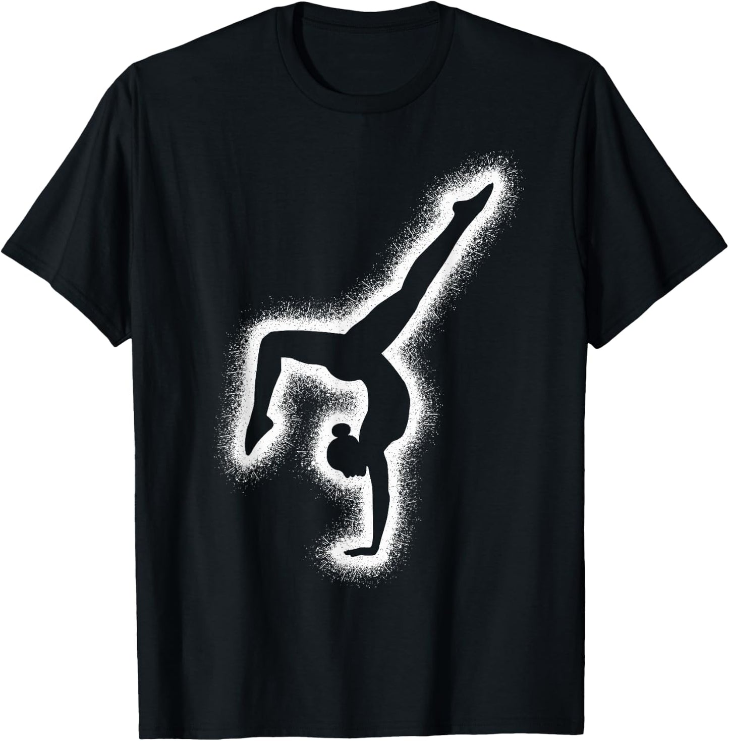 Gymnastics Handstand Girls Kids Gymnastics Women's , black T-Shirt - T-Shirt | Black