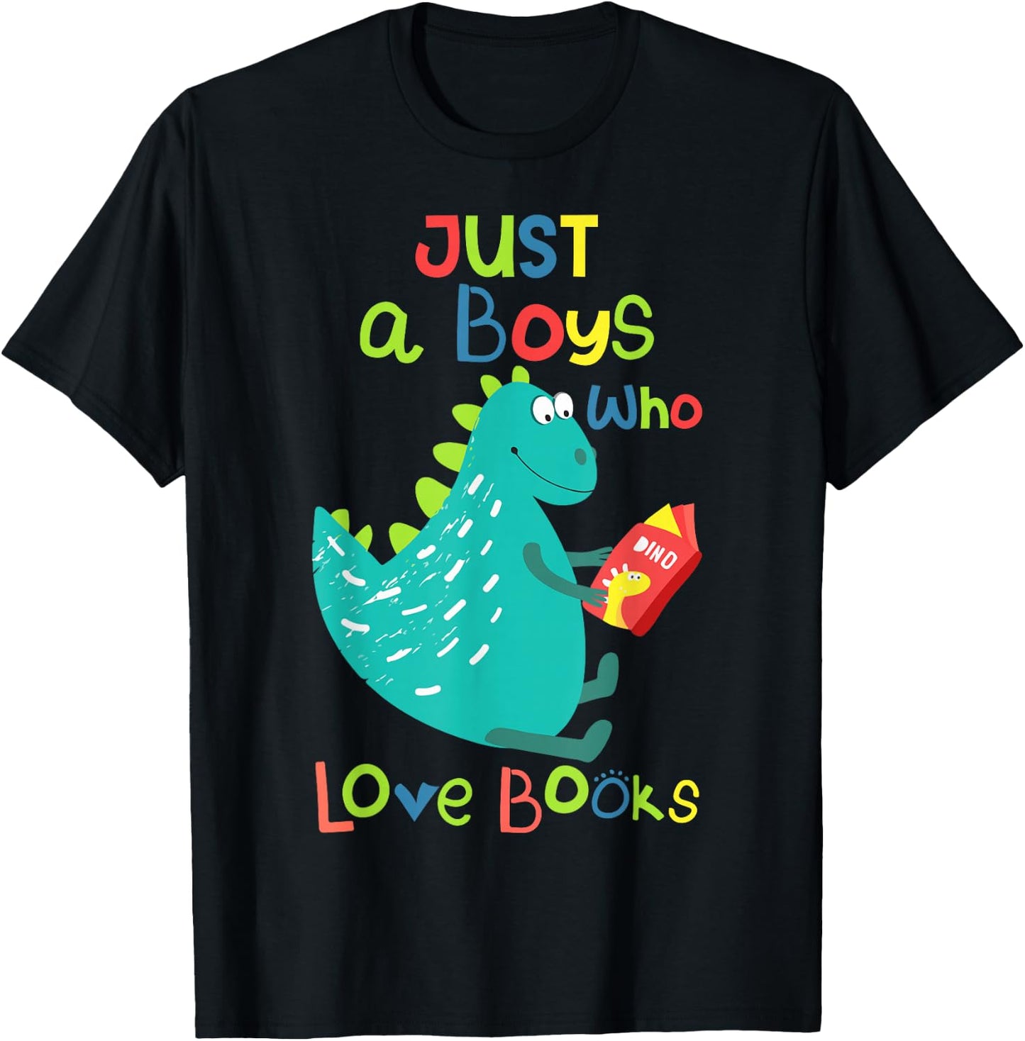 Reading-Shirt Boy Loves Books Bookworm Kids Toddler Nerdy T-Shirt - T-Shirt | Black