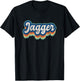 Jagger First Name Boy Vintage Style 70s 80s Personalized T-Shirt - T-Shirt | Black