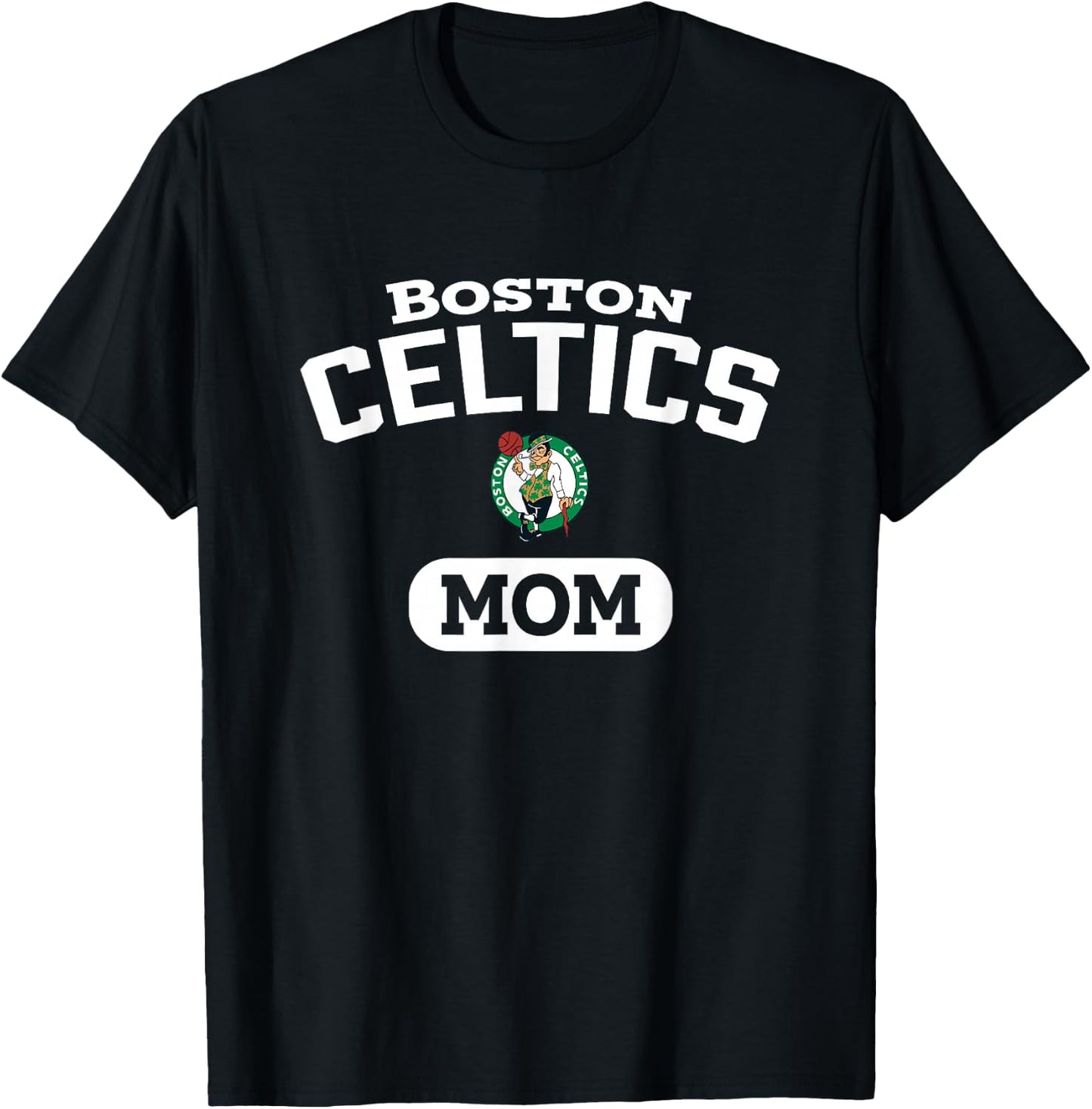 NBA Boston Celtics Mom Arched Team Logo T-Shirt - T-Shirt | Black