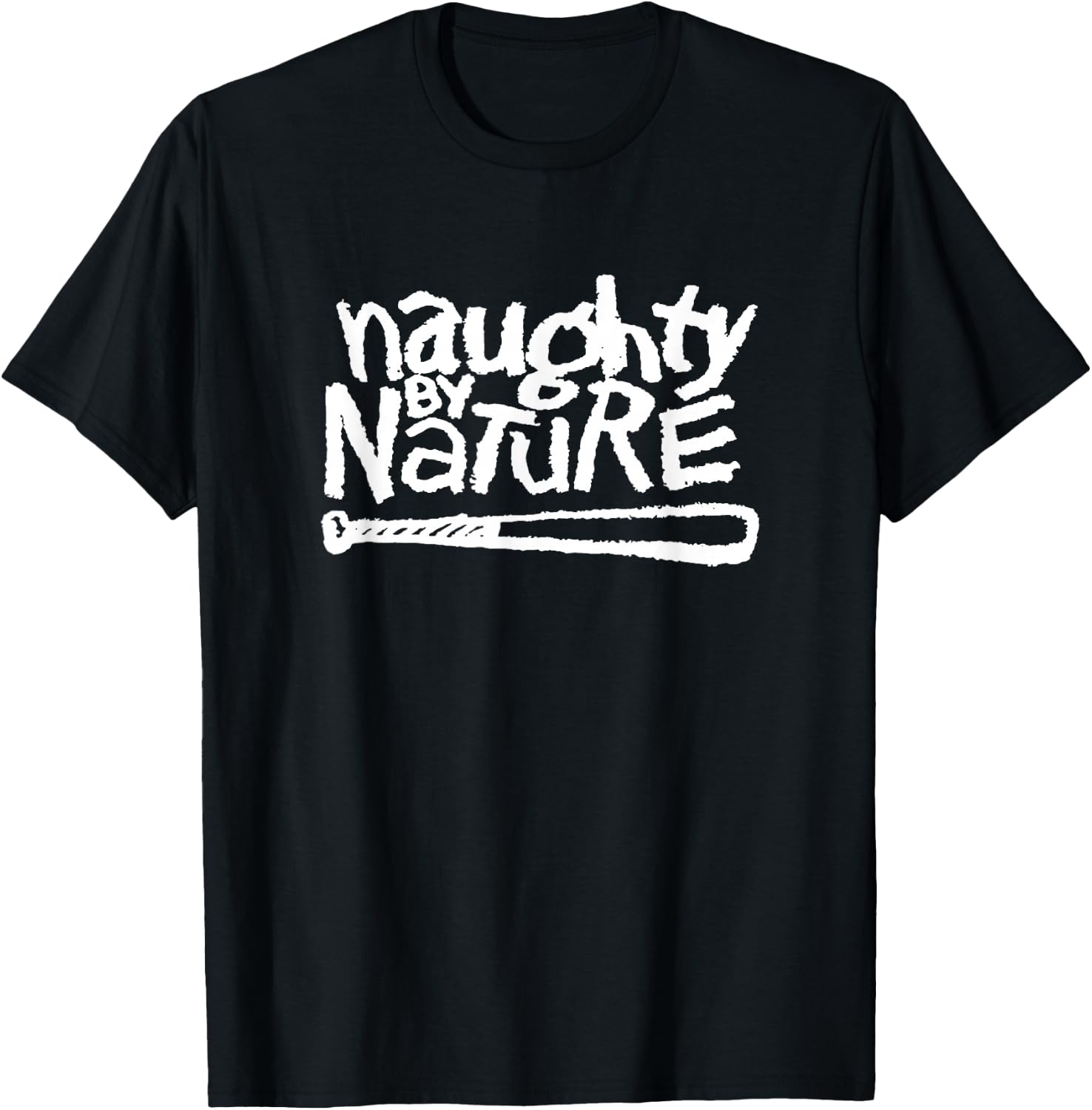 Naughty By Nature - White Classic Logo T-Shirt - T-Shirt | Black