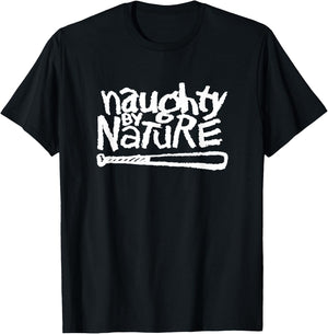 Naughty By Nature - White Classic Logo T-Shirt - T-Shirt | Black