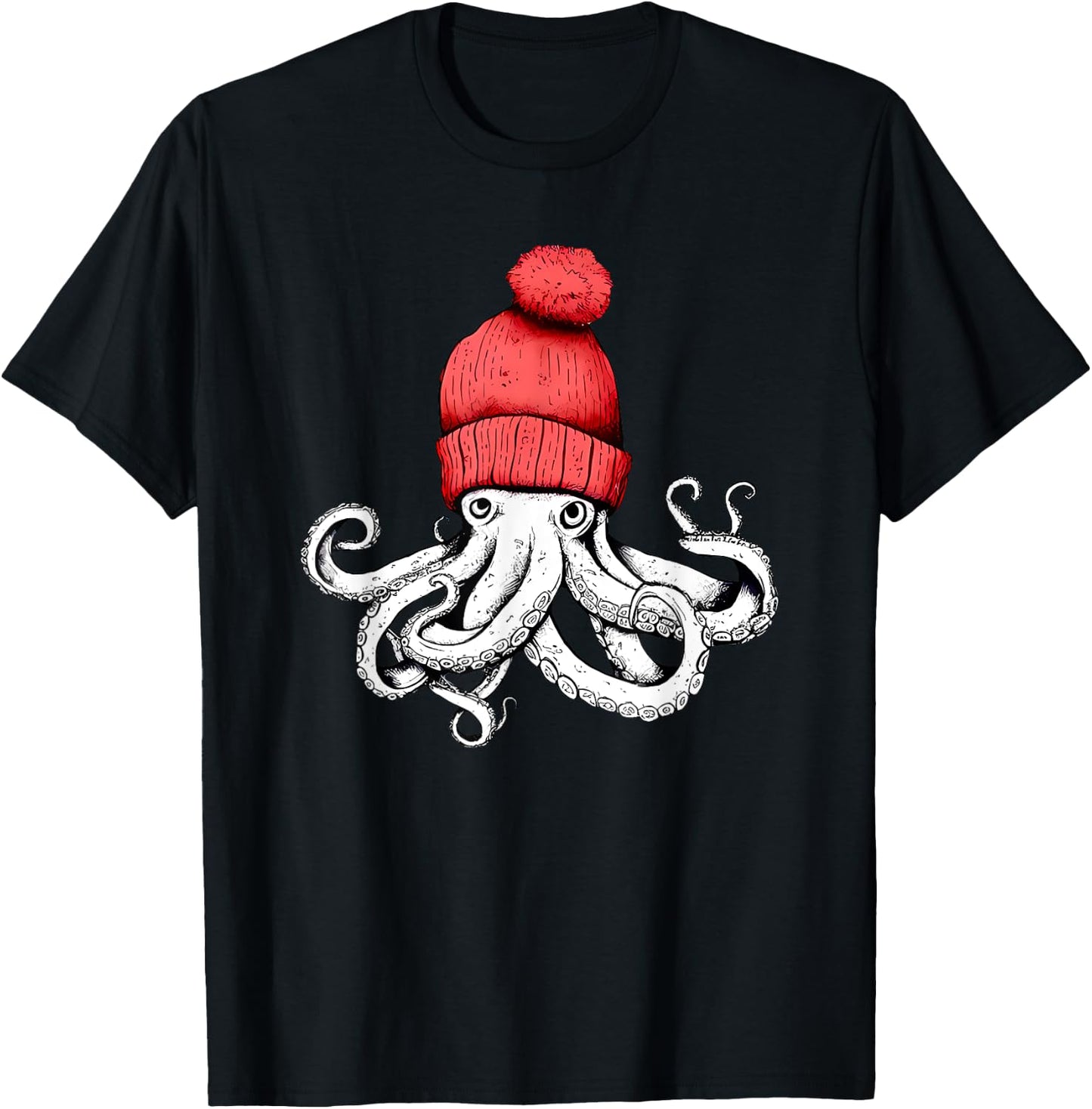 Octopus Chillin T-Shirt - T-Shirt | Black