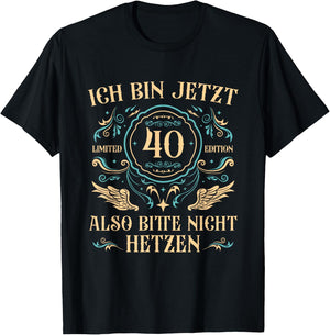 Herren 40 Jahre alt 40er Papa 40. Geburtstag T-Shirt - T-Shirt | Black