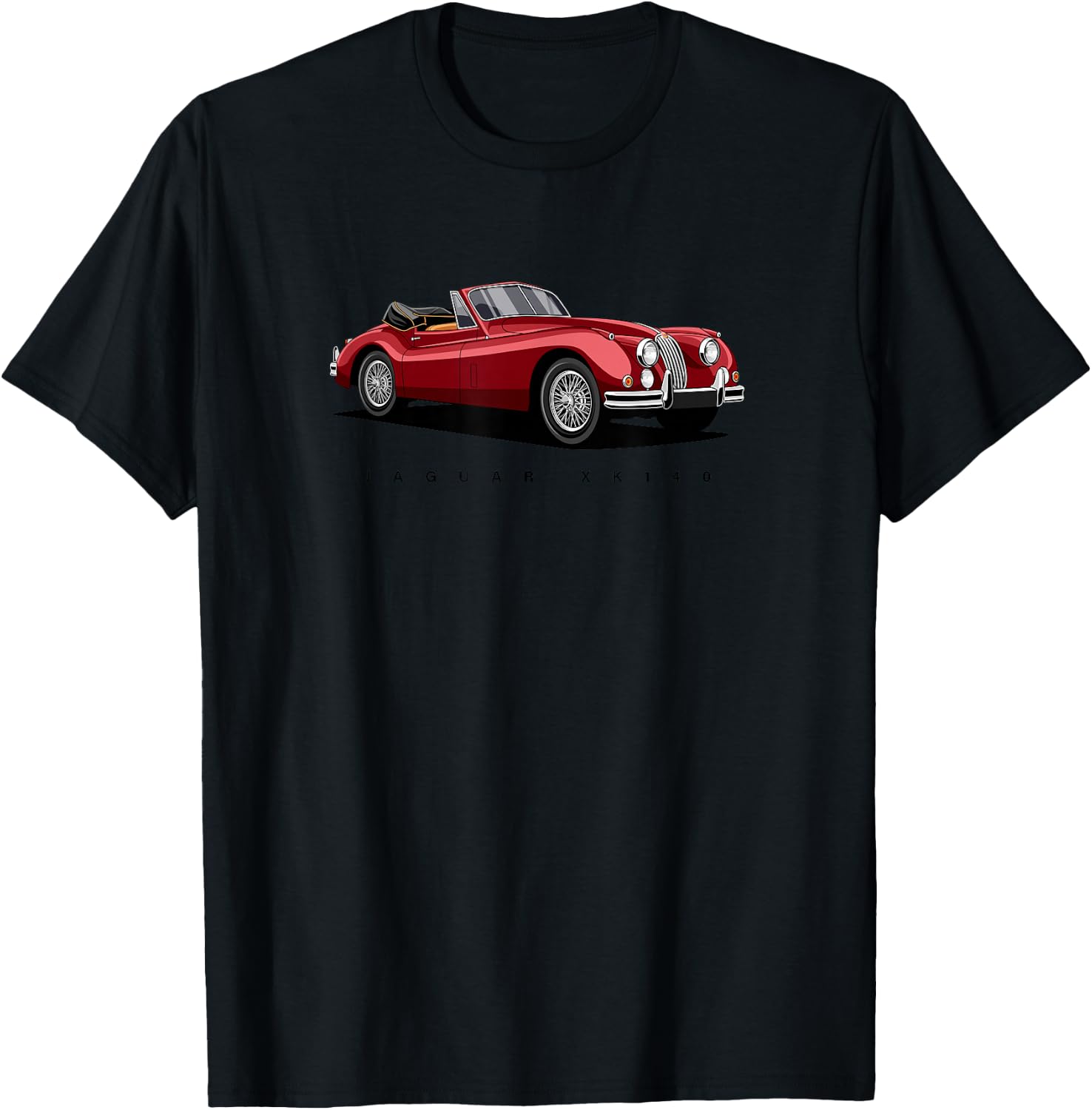 British Classic Sports Cars - Jaguar XK 140 T-Shirt - T-Shirt | Black