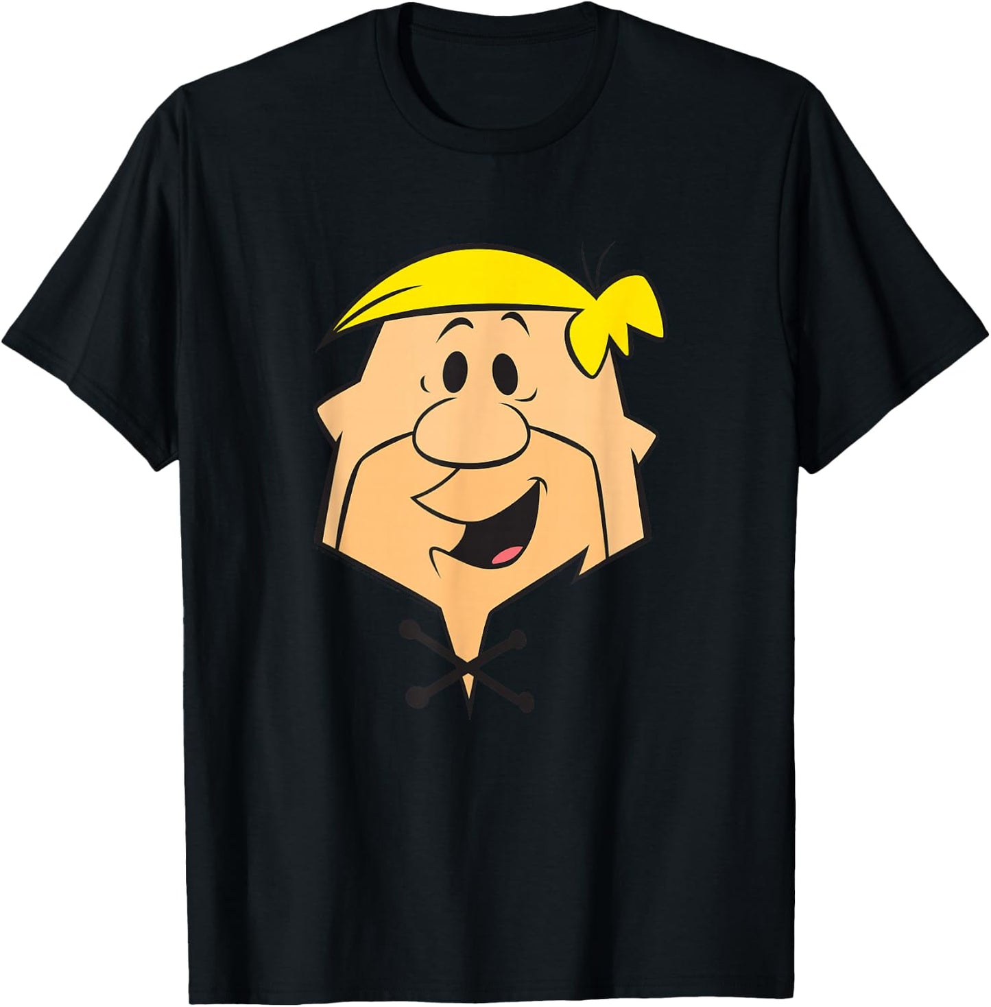 The Flintstones Barney Rubble Big Face T-Shirt - T-Shirt | Black