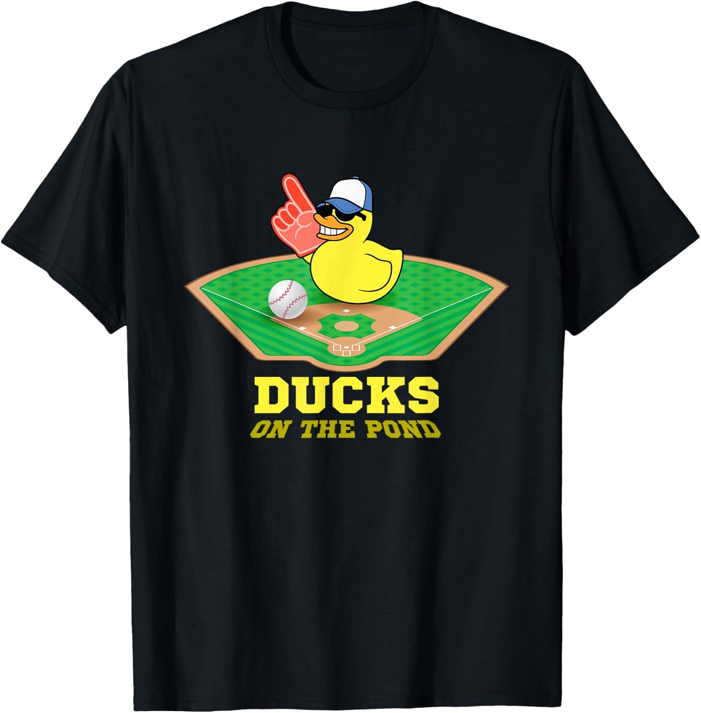 Ducks on the Pond Baseball Ducks on the Pond Baseball Sport T-Shirt - T-Shirt | Black