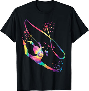 Gymnastic Gymnastics for Girls and Children, black T-Shirt - T-Shirt | Black