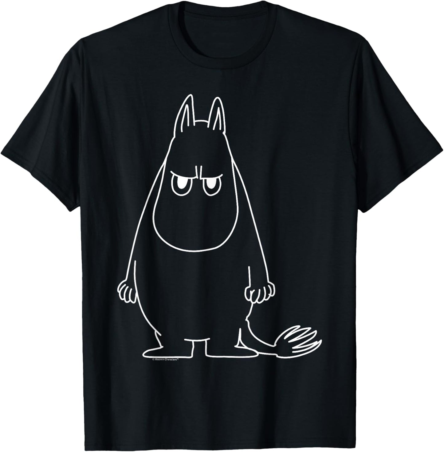 Moomin Angry Moomintroll , black T-Shirt - T-Shirt | Black