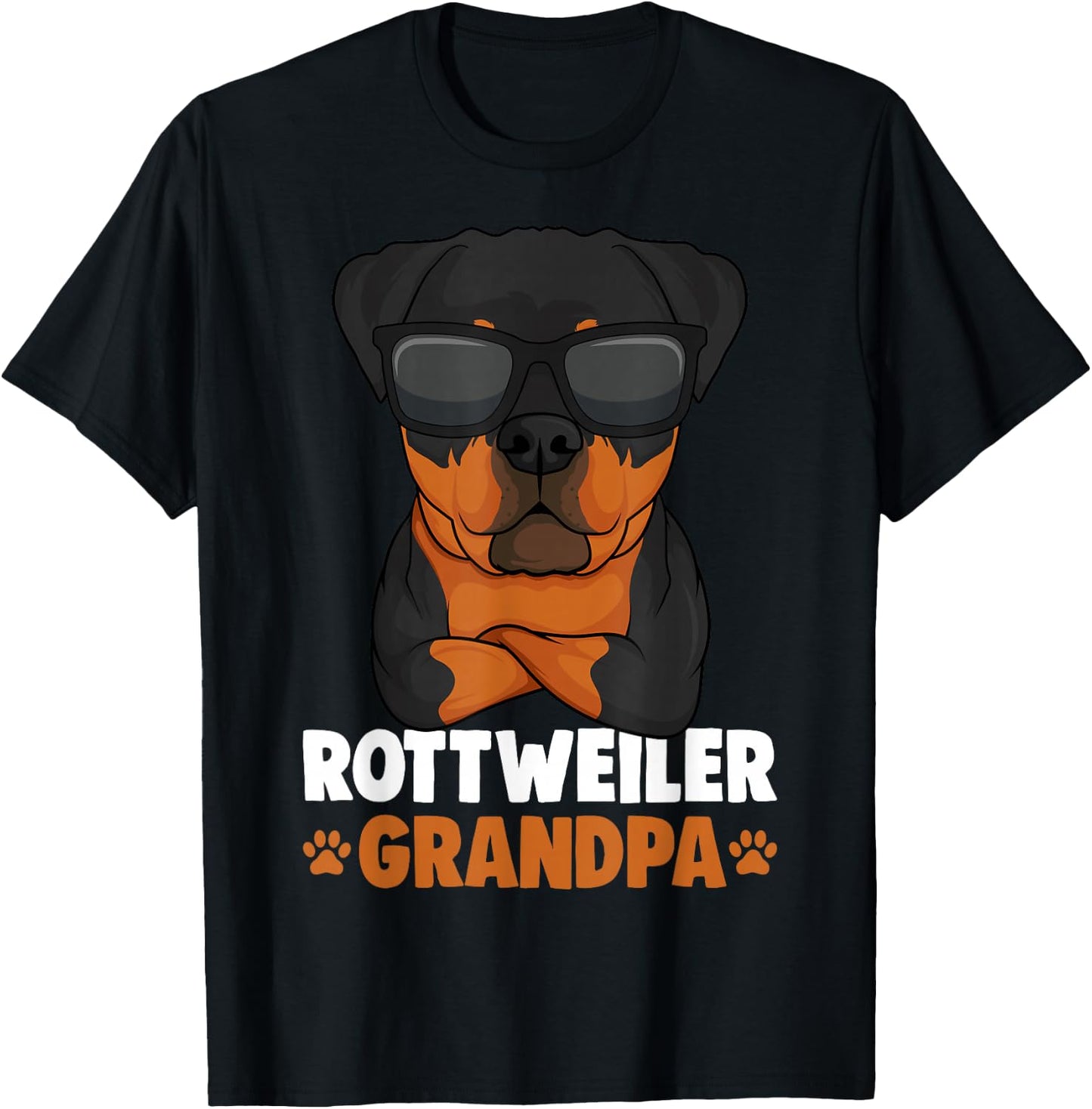 Rottweiler Grandpa Rottie Dog Men T-Shirt - T-Shirt | Black