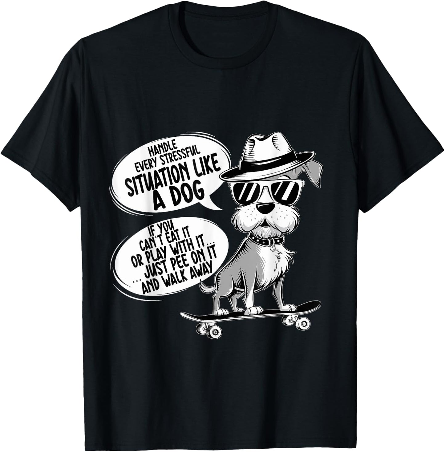 Handle Every Stressful Situation Like A Dog Funny Dog Owner Women T-Shirt - T-Shirt | Black