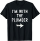 I’m with The Plumber Funny Halloween Couple Costume T-Shirt - T-Shirt | Black