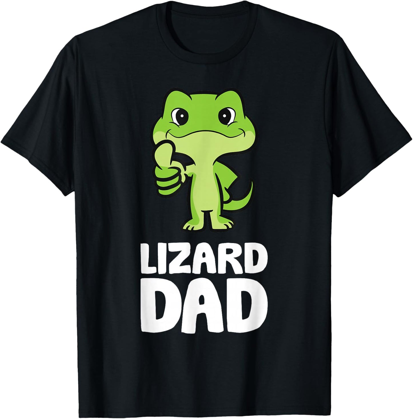 Lizard Dad Reptile Owner Herpetology Lizard Dad T-Shirt - T-Shirt | Black
