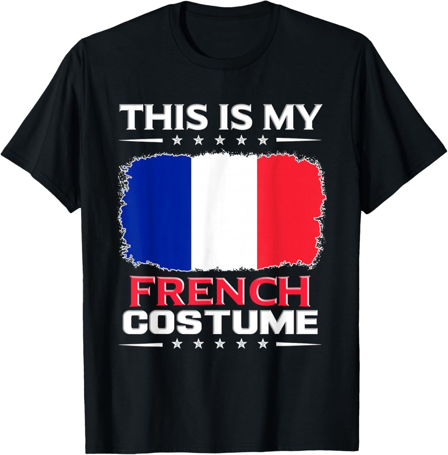 Das ist mein Französisches Kostüm France , black T-Shirt - T-Shirt | Black