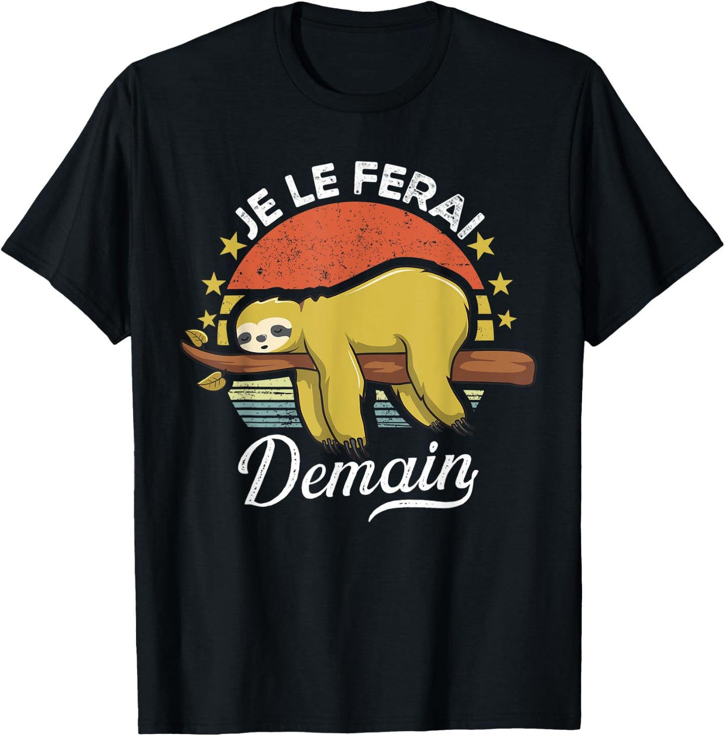 Humor I Will Do It Tomorrow Lazy Procrastination , Black, S T-Shirt - T-Shirt | Black