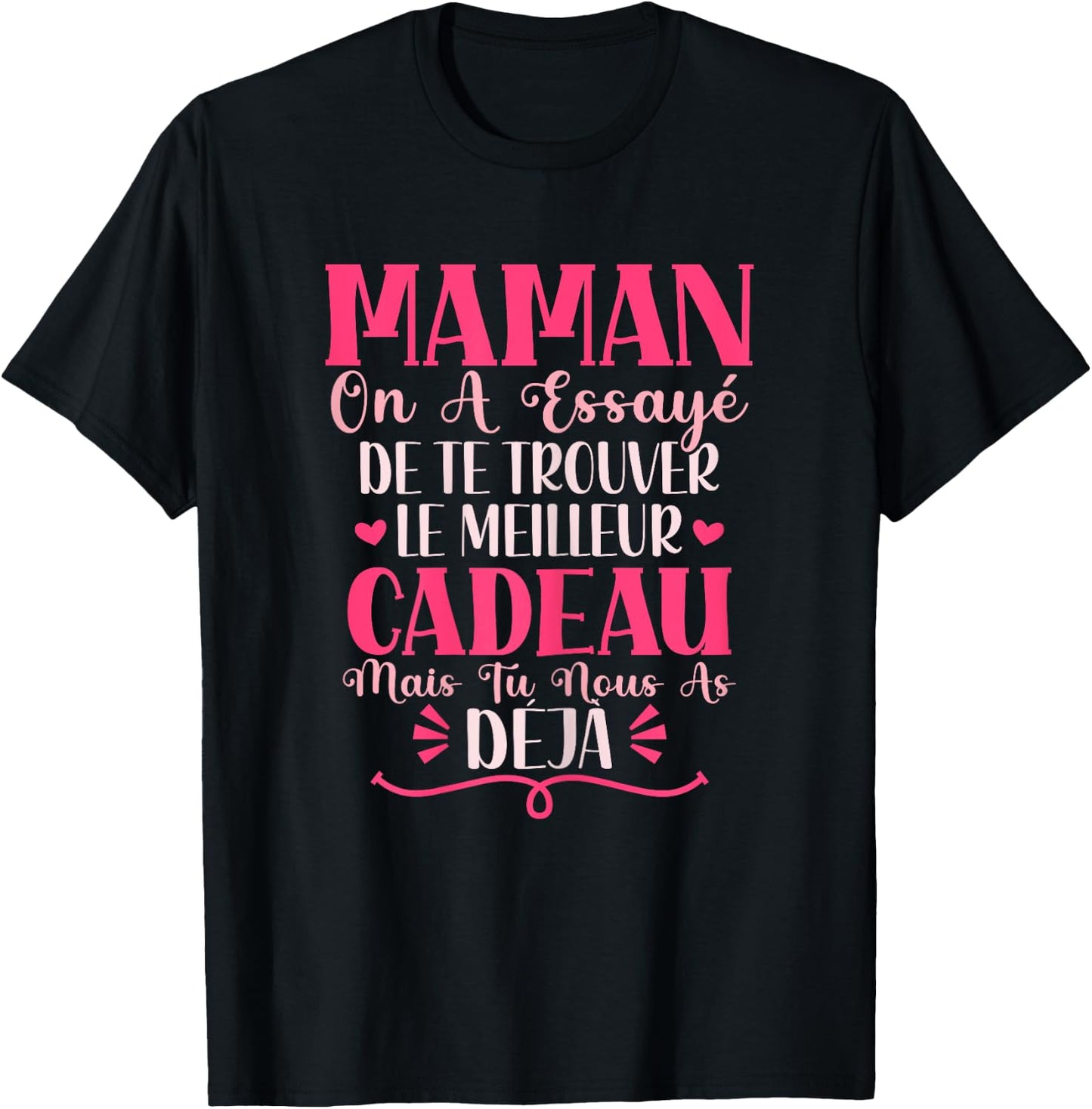 Mom Gift Mother's Day Personalised , Black T-Shirt - T-Shirt | Black