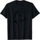 Geometric Line Art Akita Inu Akitas T-Shirt - T-Shirt | Black