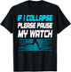 If I Collapse Please Pause My Watch Funny Marathon Runner T-Shirt - T-Shirt | Black