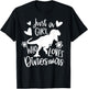 Just A Girl Who Loves Dinosaurs Funny Dinosaur T-rex T-Shirt - T-Shirt | Black