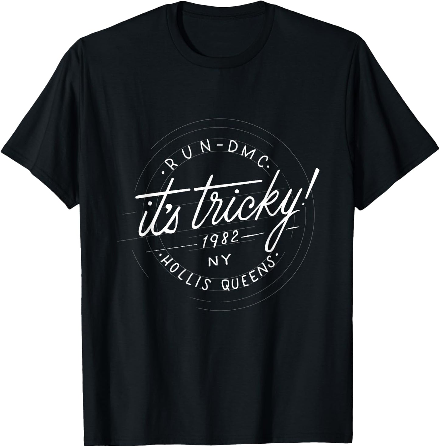 Run DMC It's Tricky 1982 Queens T-Shirt - T-Shirt | Black