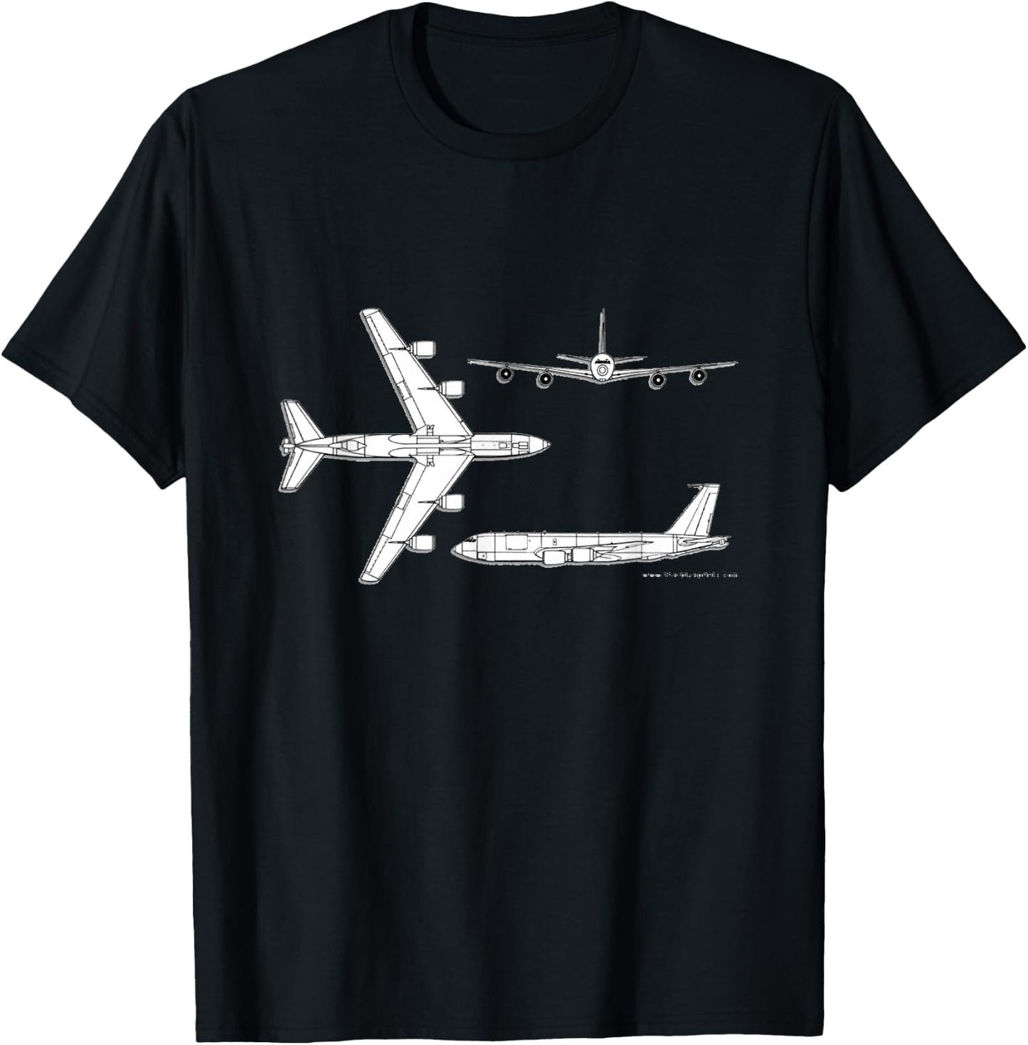 KC-135 Stratotanker Jet Military Aircraft Army Veteran Gift T-Shirt - T-Shirt | Black