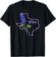 Texas Bluebonnet Flower T-Shirt - T-Shirt | Black