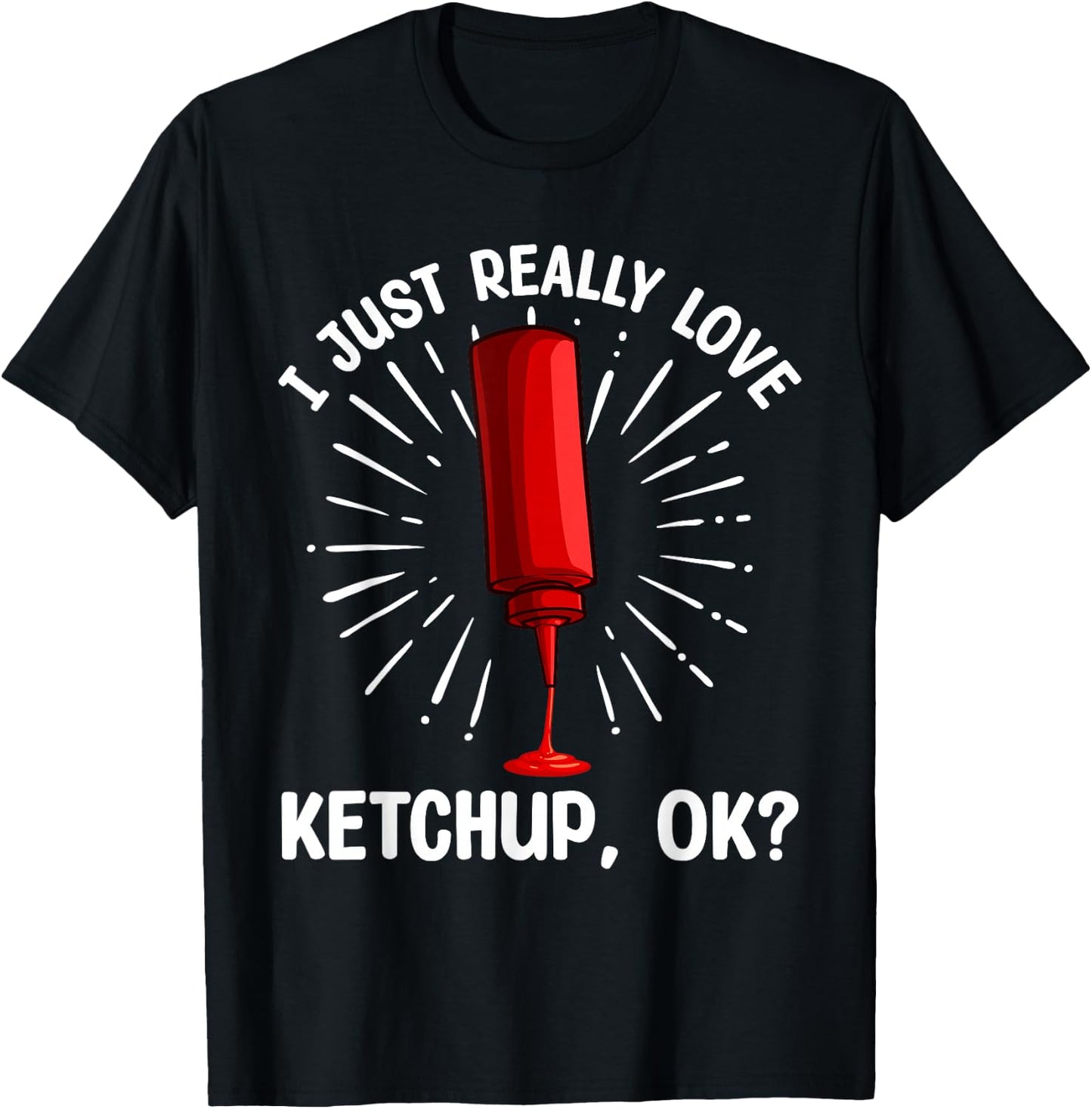 Cool Ketchup Art Women Ketchup Themed Ketchup Lover T-Shirt - T-Shirt | Black