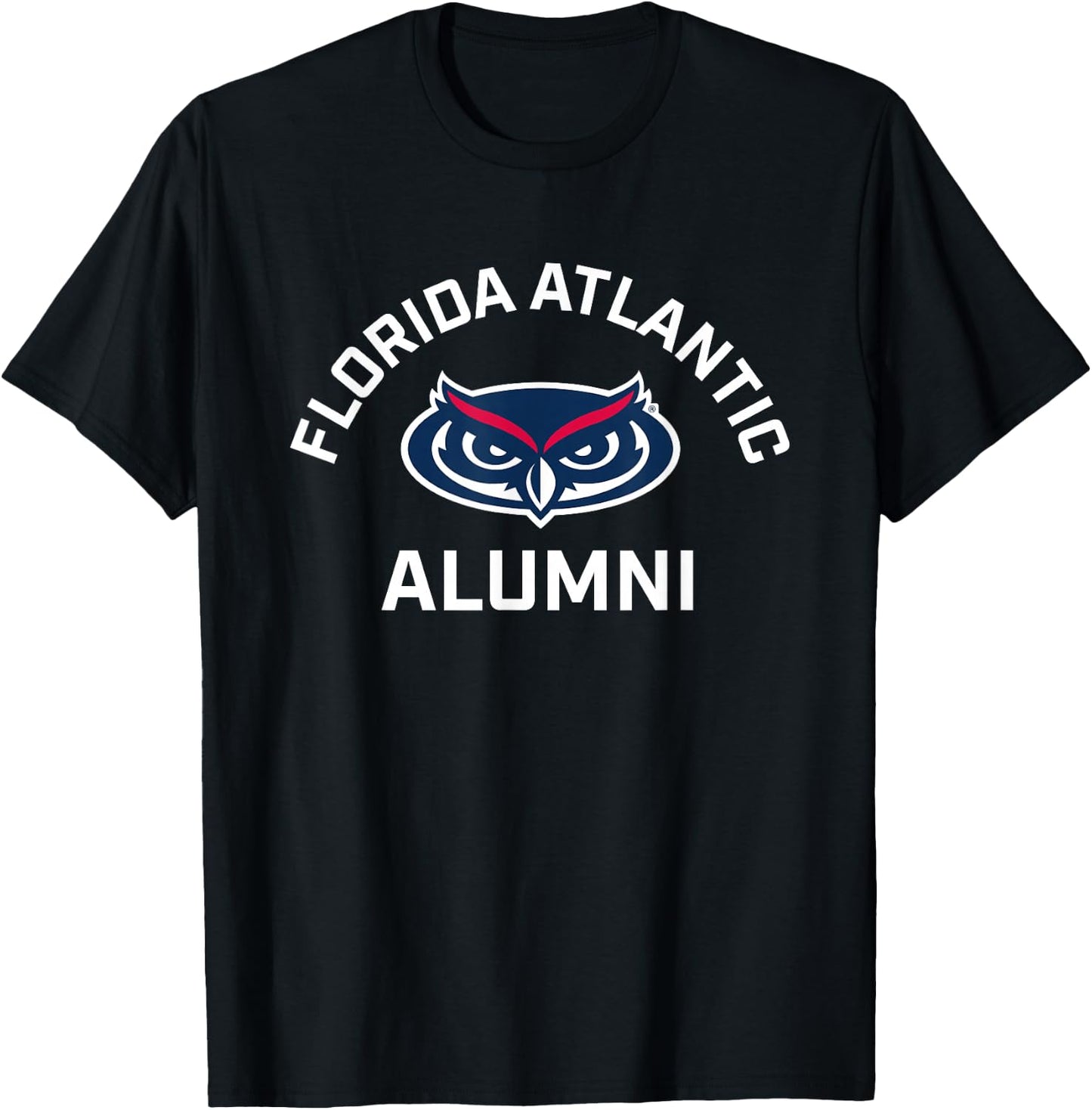 Florida Atlantic University FAU Owls Arched Alumni T-Shirt - T-Shirt | Black