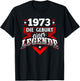 1973 Geburt einer Legende Jahrgang Geburtsjahr Geburtstag T-Shirt - T-Shirt | Black