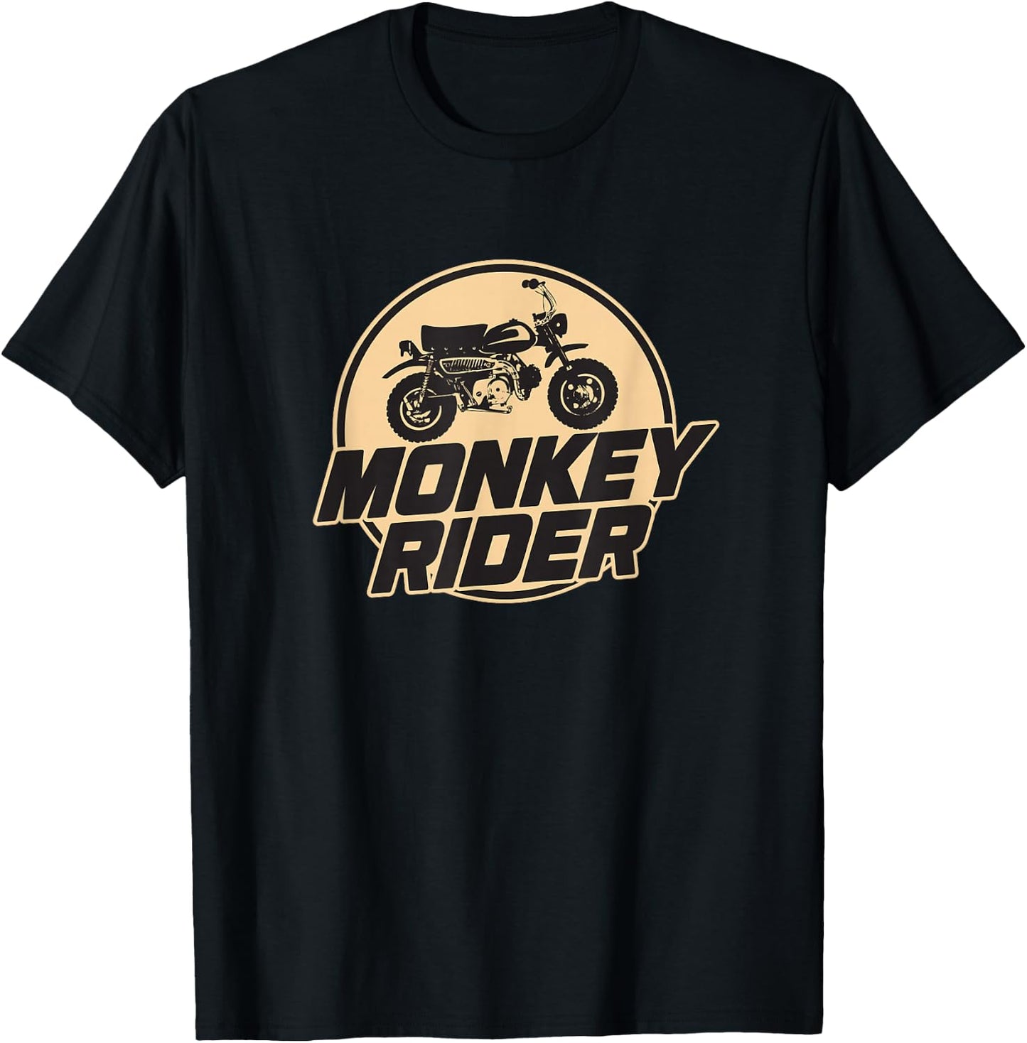 Monkey Rider Classic Moped Mofa Motorrad Gift Tea , black T-Shirt - T-Shirt | Black