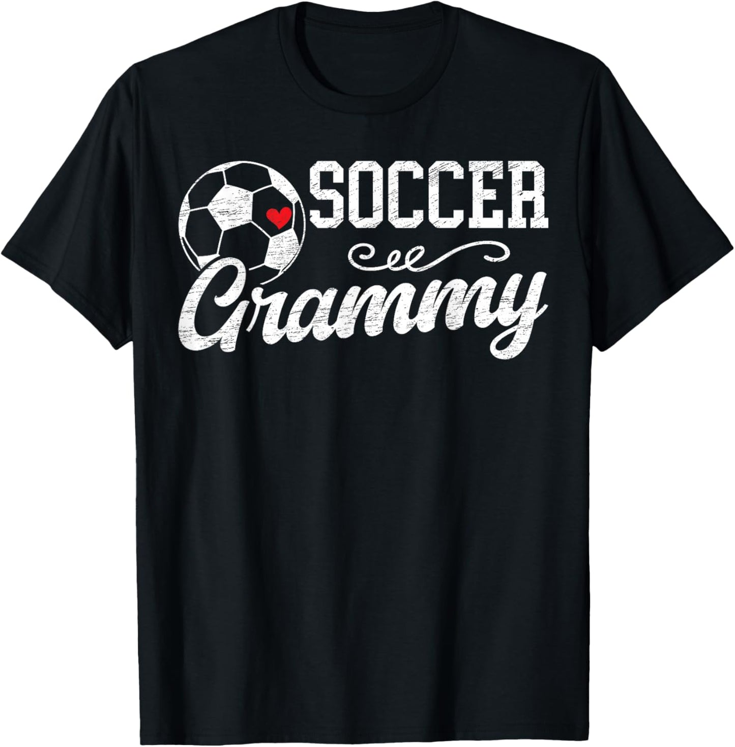 Soccer Grammy Grandma Grammy Of A Soccer Player Grammy T-Shirt - T-Shirt | Black