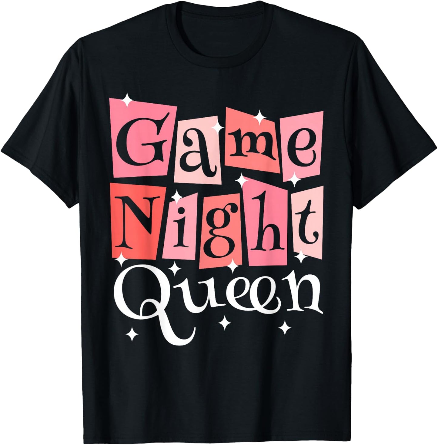 Girl Game Night Daughter Family Board Game Night T-Shirt - T-Shirt | Black