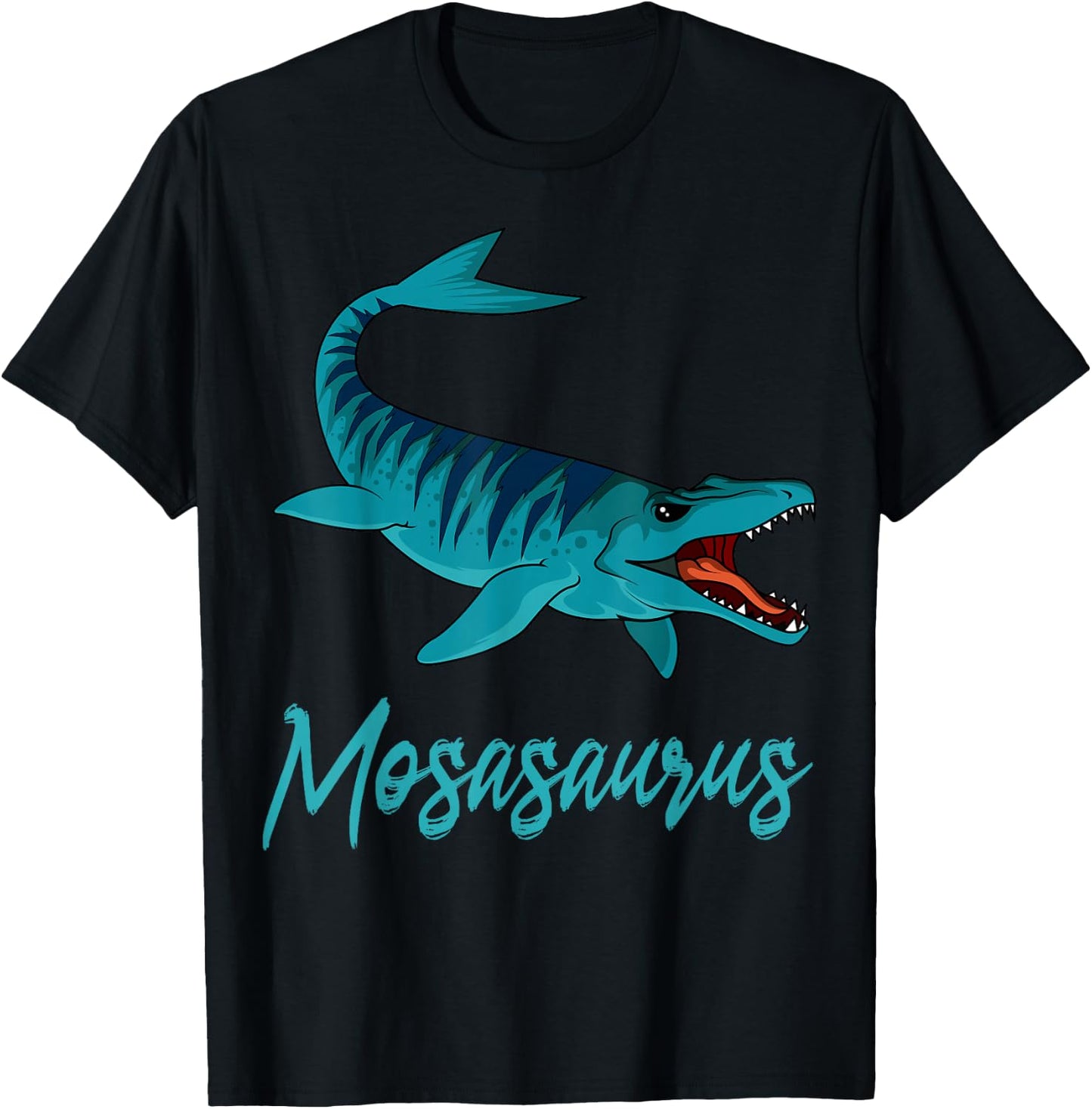 Mosasaurus Aquatic Dinosaur Paleontologist Prehistoric T-Shirt - T-Shirt | Black