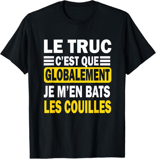 The Trick Is That Globally Gift Man Humor Original T-Shirt - T-Shirt | Black