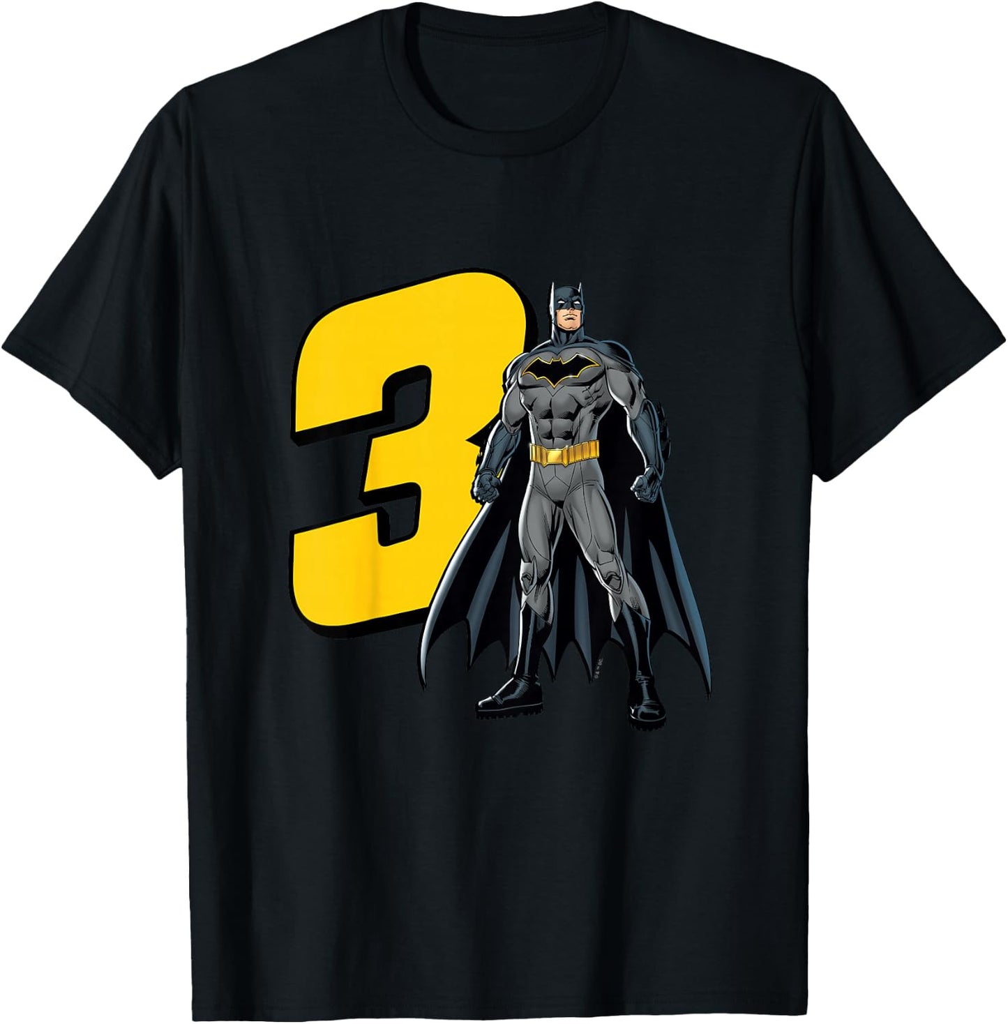 Kids Batman Super Hero 3rd Birthday T-Shirt - T-Shirt | Black