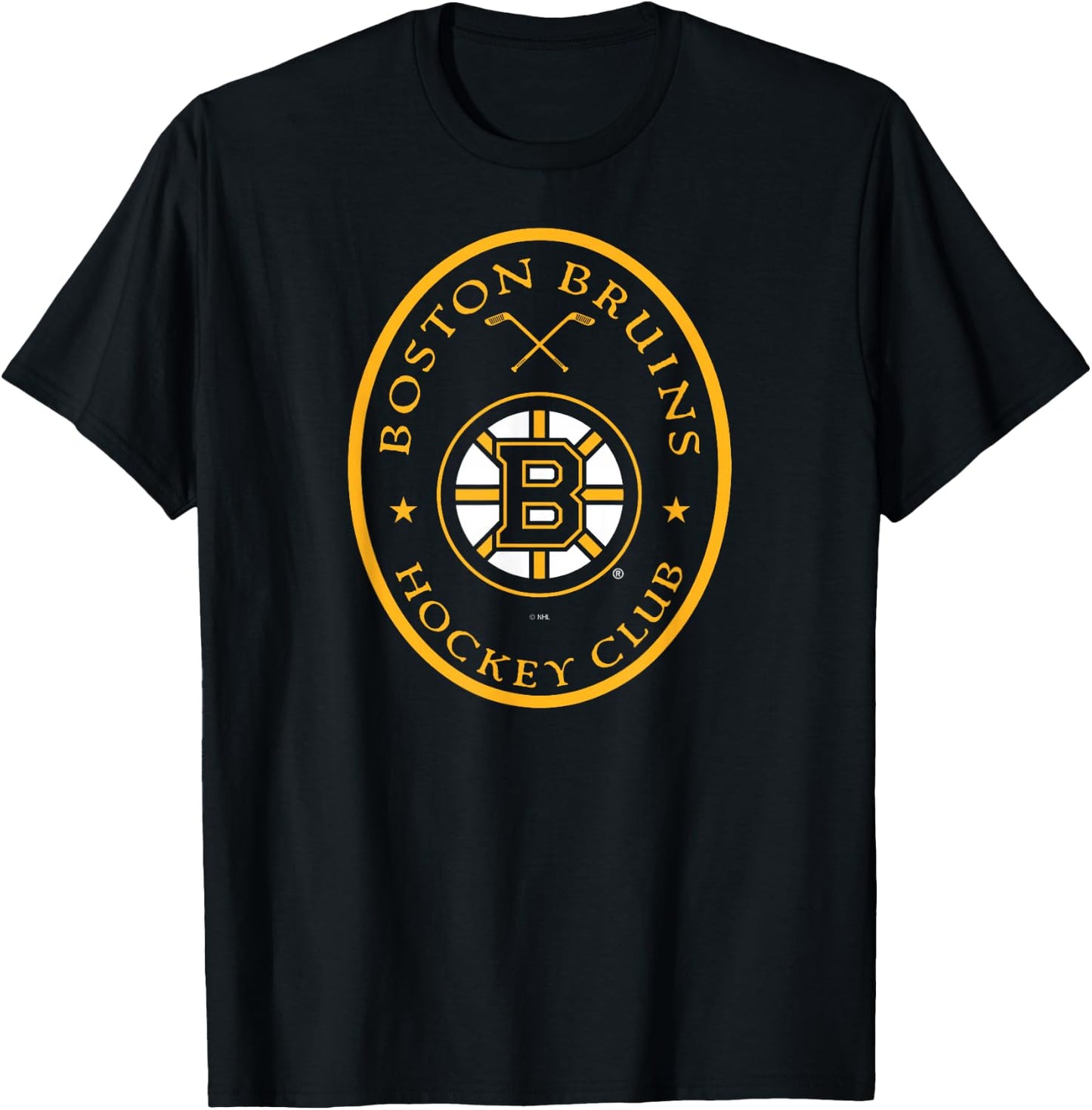 Boston Bruins Iconic Black Officially Licensed T-Shirt - T-Shirt | Black