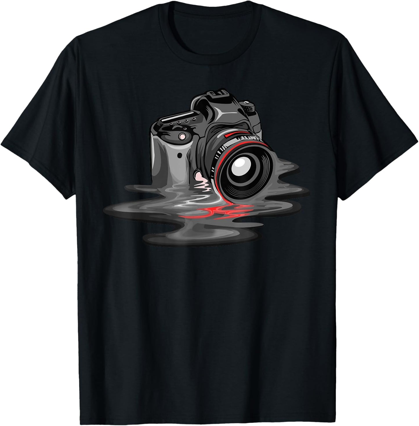 Funny Camera Gift Photographers Men Women Photography T-Shirt - T-Shirt | Black