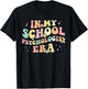in My School Psychologist Era Retro Back to School Counselor T-Shirt - T-Shirt | Black
