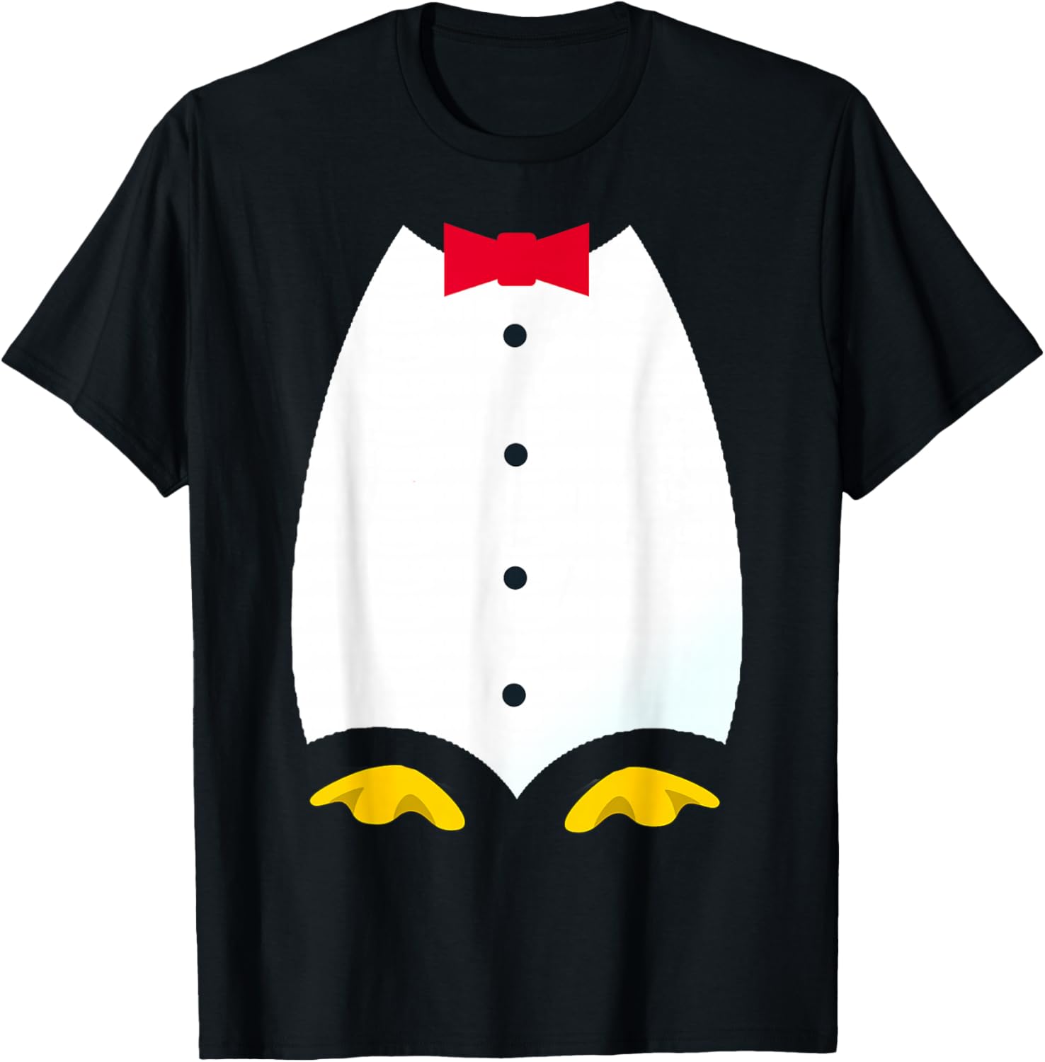Penguin Tuxedo Costume T Shirt T-Shirt - T-Shirt | Black