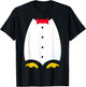 Penguin Tuxedo Costume T Shirt T-Shirt - T-Shirt | Black