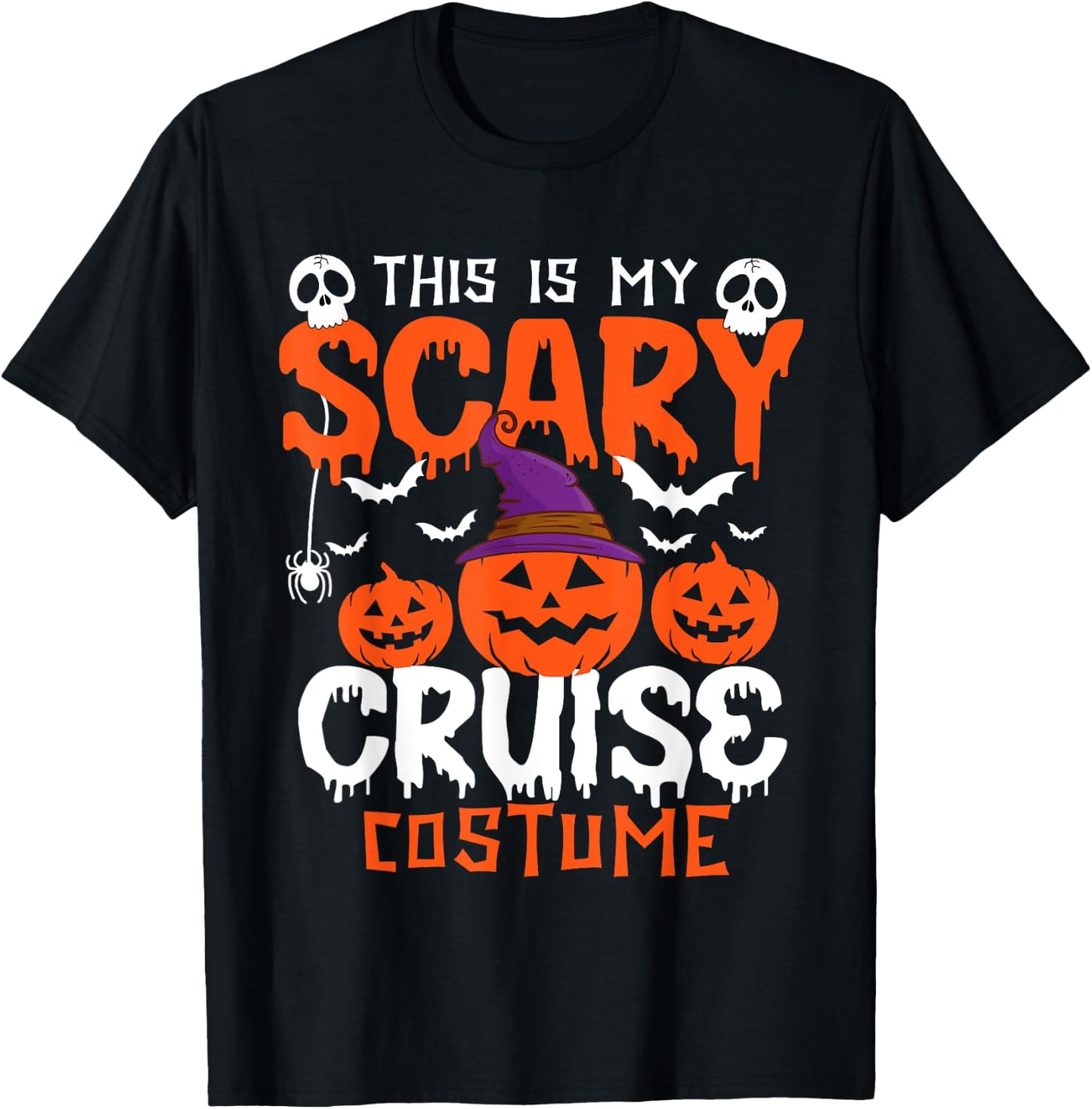 This Is My Scary Cruise Costume Halloween T-Shirt - T-Shirt | Black