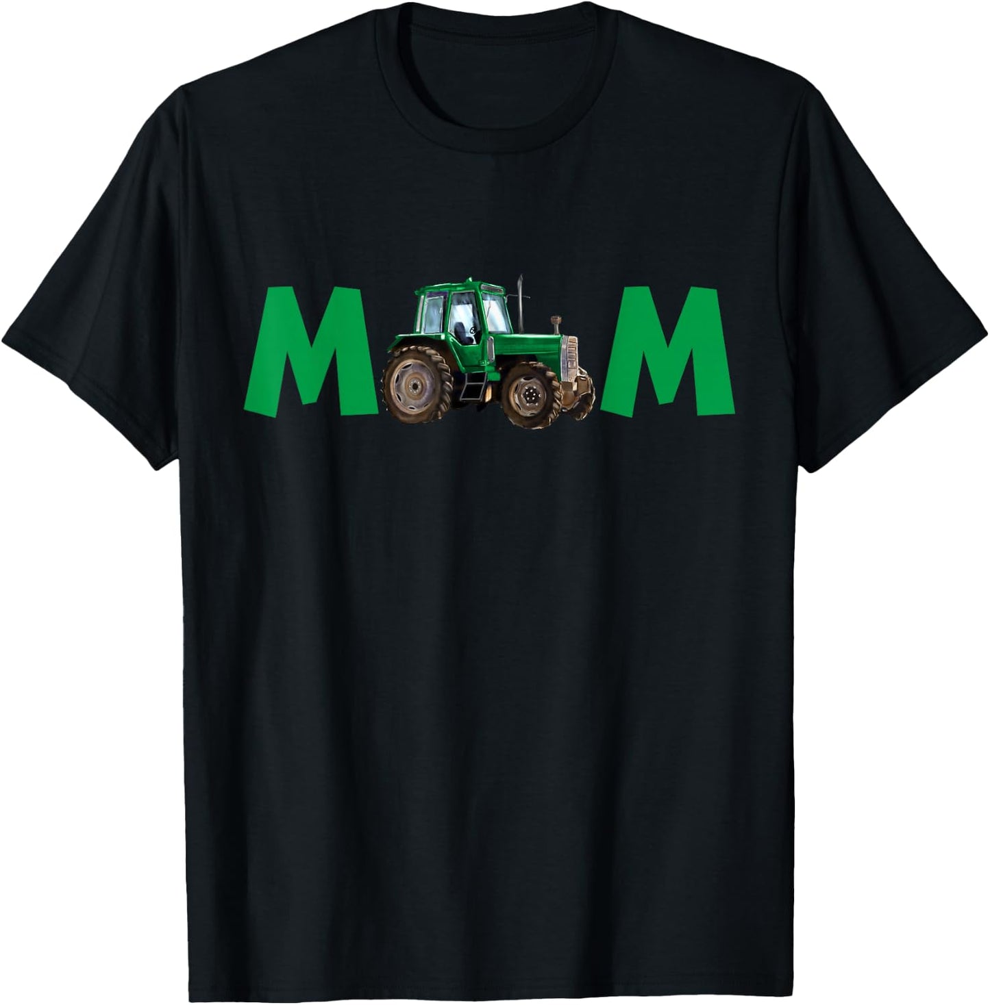 Mama Mom Of The Birthday Boy Farm Tractor Family Matching T-Shirt - T-Shirt | Black