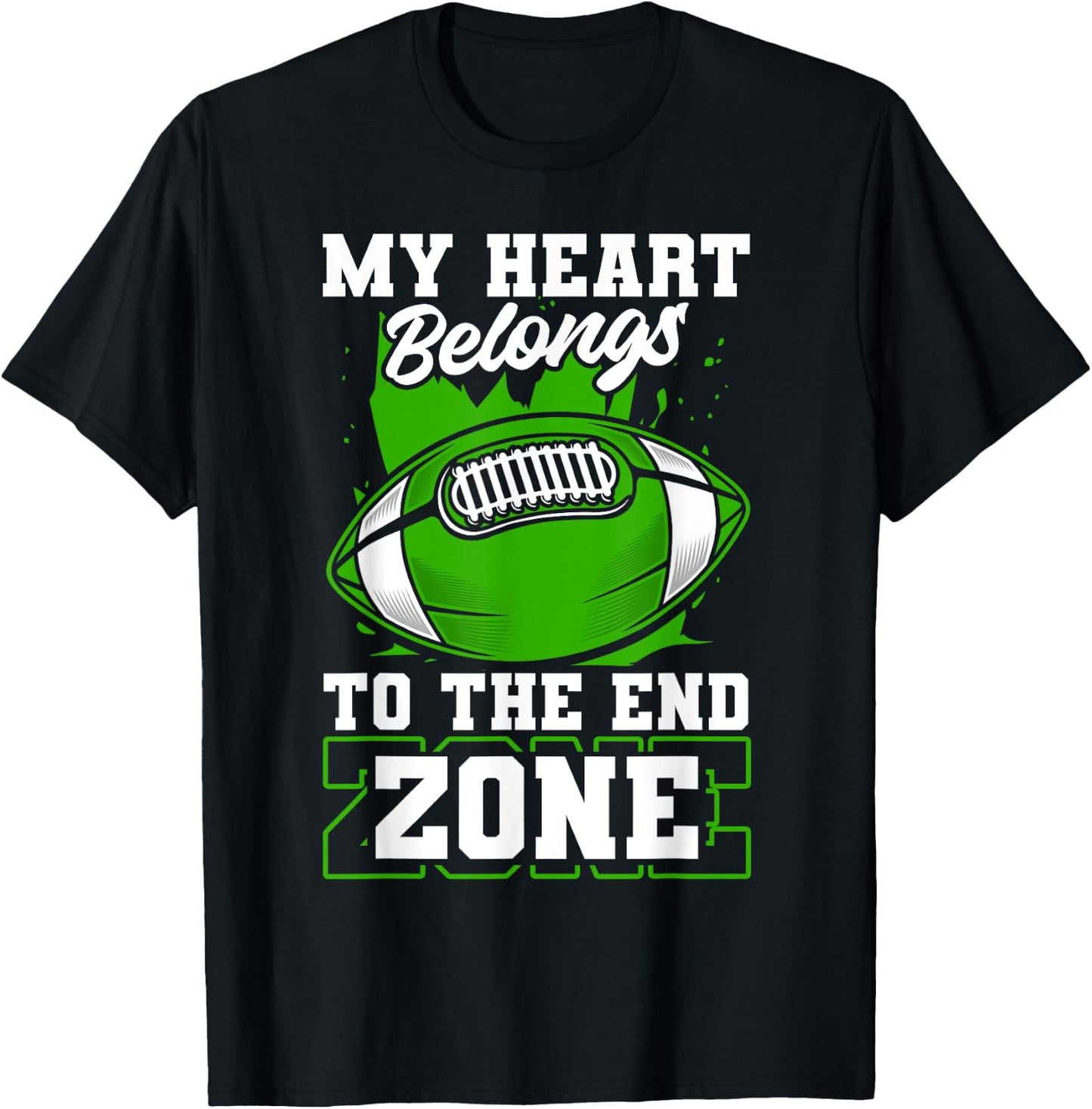 American Football Coach Team Men Women Boys Football Player T-Shirt - T-Shirt | Black