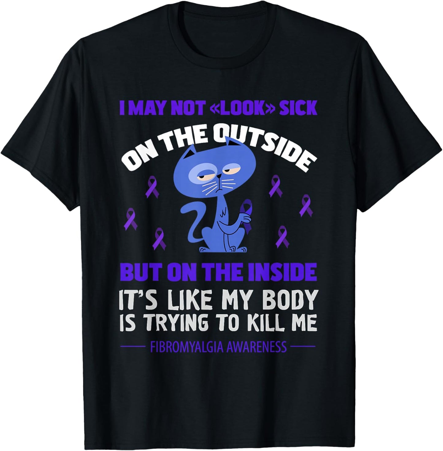 Fibromyalgia Awareness T-Shirt - T-Shirt | Black